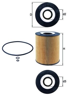 Oil Filter MAHLE ORIGINAL OX 146D