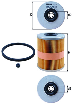 Fuel filter MAHLE ORIGINAL KX 78D
