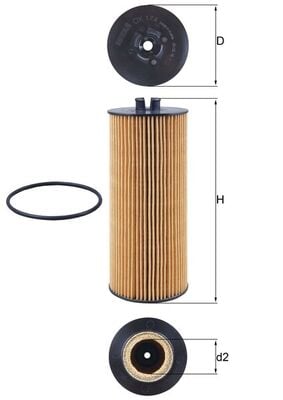 Oil Filter MAHLE ORIGINAL OX 174D