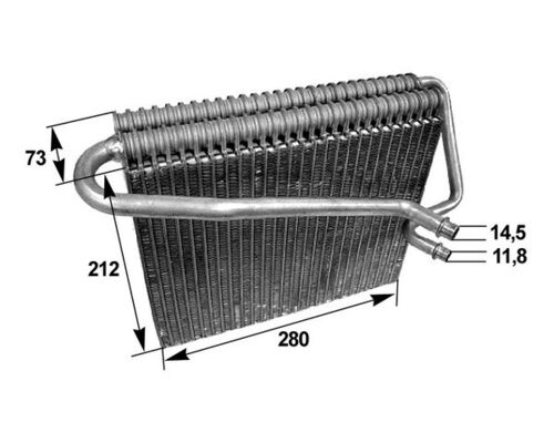 Höyrystin, ilmastointilaite MAHLE ORIGINAL AE 47 000S