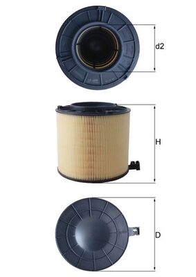 Filtr powietrza MAHLE ORIGINAL LX 4406