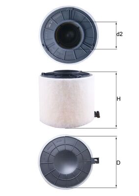 Filtr powietrza MAHLE ORIGINAL LX 4407