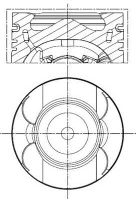 Piston MAHLE ORIGINAL 001 PI 00133 000