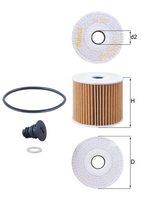 Filtr oleju MAHLE ORIGINAL OX 1077D