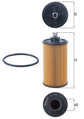 Filtr oleju MAHLE ORIGINAL OX 1245D