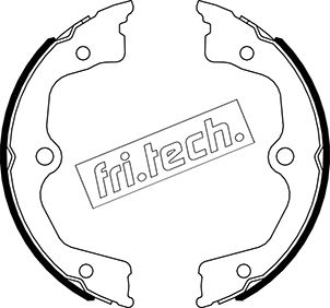 Brake Shoe Set, parking brake fri.tech. 1044.030