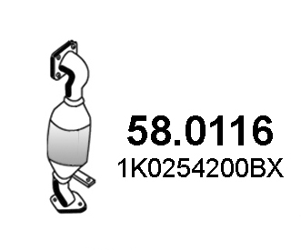 Catalytic Converter ASSO 58.0116