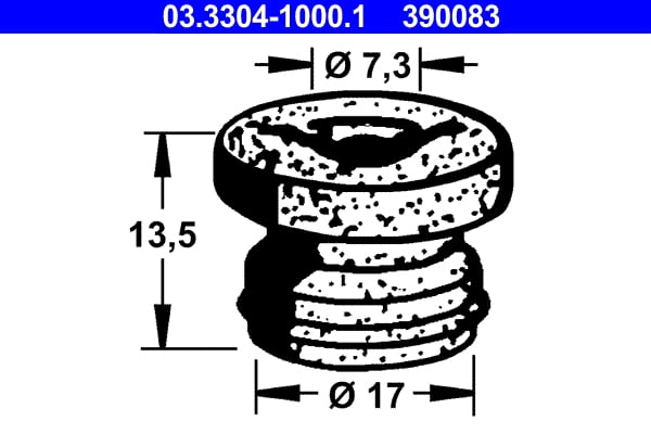 Plug, brake fluid reservoir ATE 03.3304-1000.1