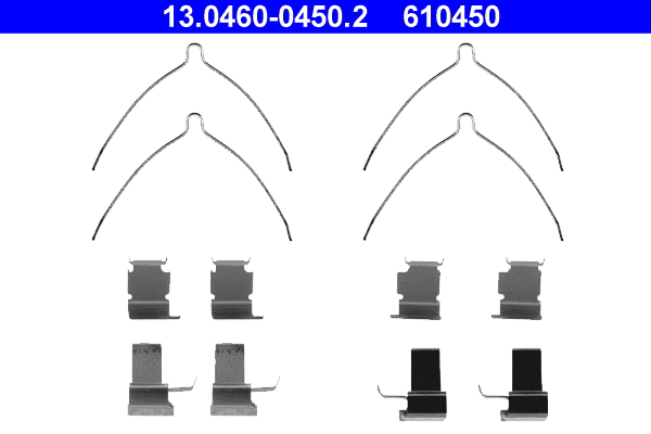 Accessory Kit, disc brake pad ATE 13.0460-0450.2