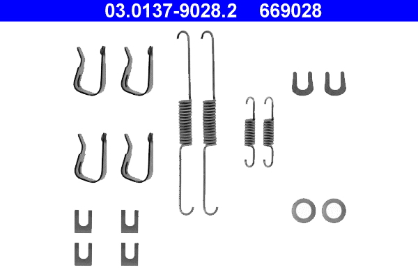 Accessory Kit, brake shoes ATE 03.0137-9028.2