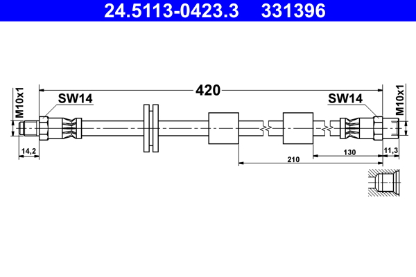 Brake Hose ATE 24.5113-0423.3