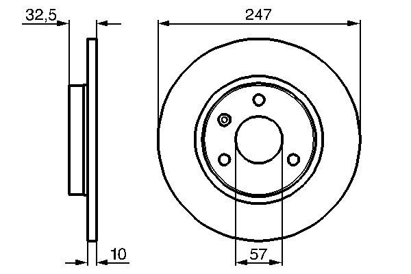 Brake Disc BOSCH 0 986 478 142