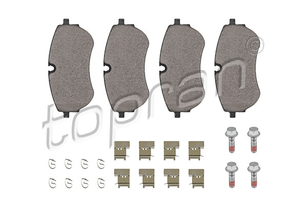 Brake Pad Set, disc brake TOPRAN 117 432