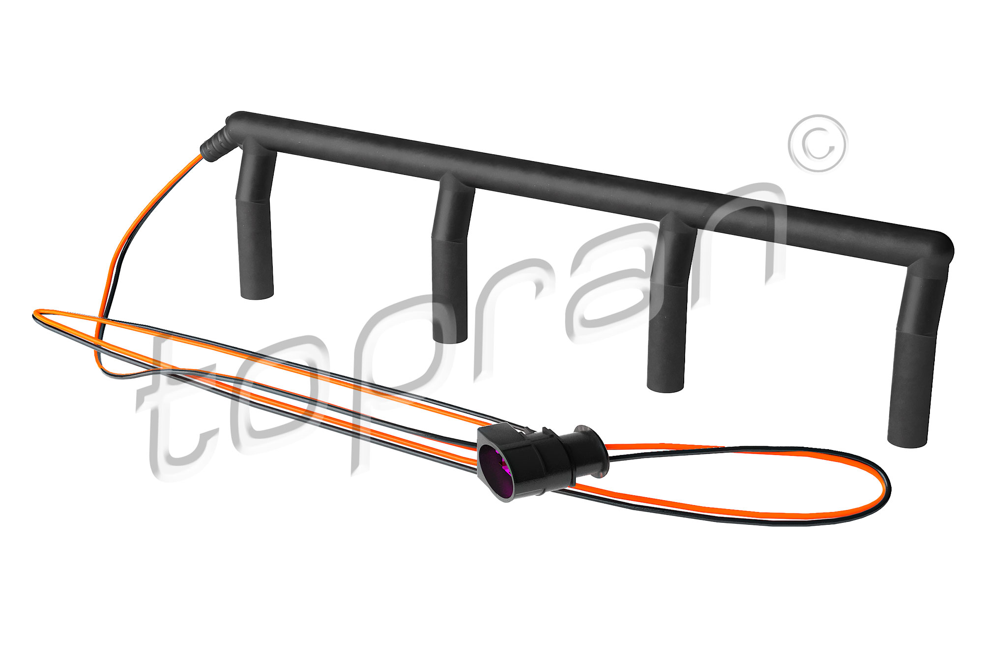 Cable Repair Kit, glow plug TOPRAN 120 015
