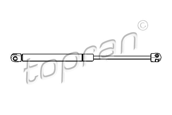 Gas Spring, boot-/cargo area TOPRAN 721 276