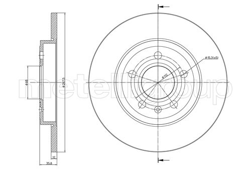 Brake Disc CIFAM 800-855C