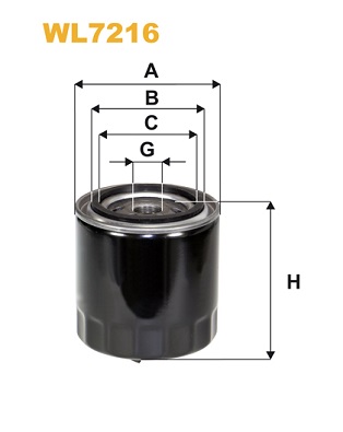 Oil Filter WIX FILTERS WL7216