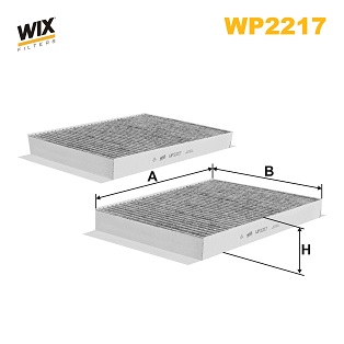 Filter, cabin air WIX FILTERS WP2217