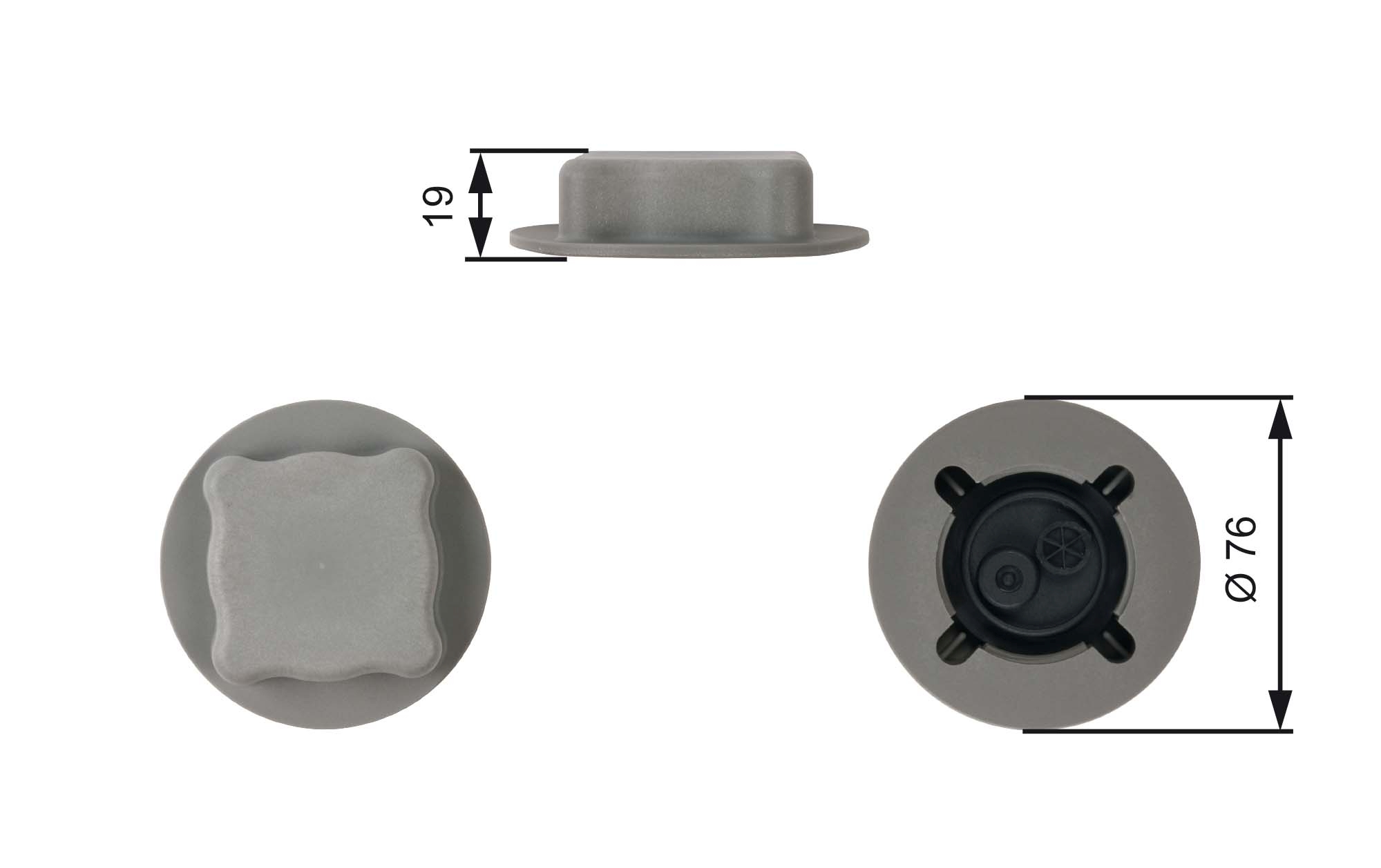 Sealing Cap, coolant tank GATES RC206
