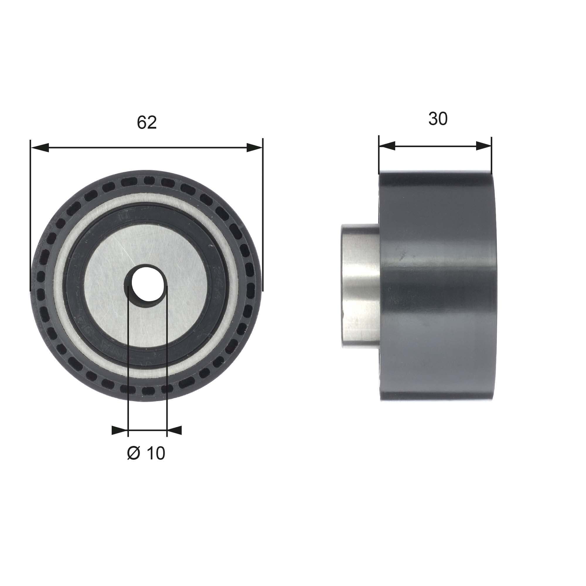 Deflection/Guide Pulley, timing belt GATES T42198