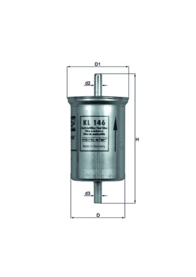 Fuel filter KNECHT KL 146