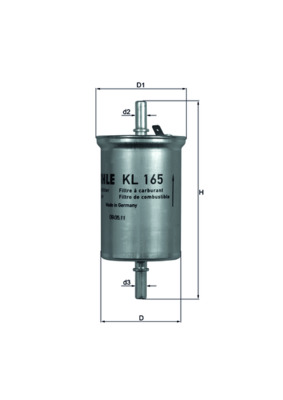 Fuel filter KNECHT KL 165