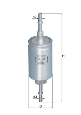 Fuel filter KNECHT KL 458