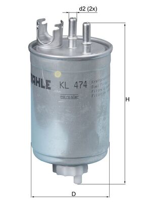 Fuel filter KNECHT KL 474