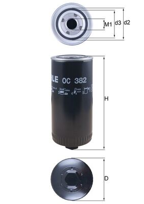 Oil Filter KNECHT OC 382