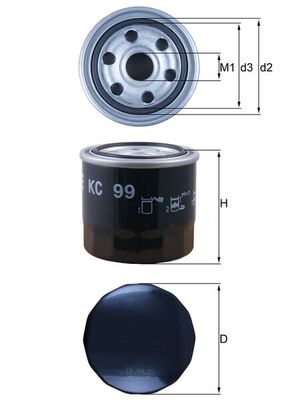Fuel filter KNECHT KC 99