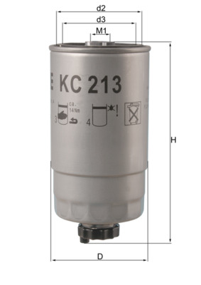 Fuel filter KNECHT KC 213