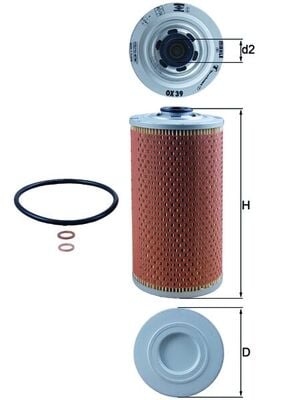 Oil Filter KNECHT OX 39D