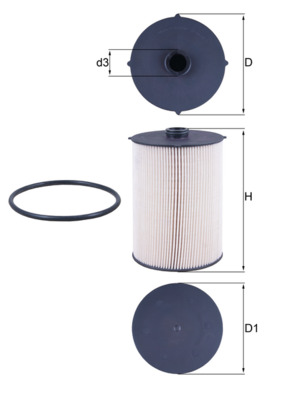 Fuel filter KNECHT KX 481D