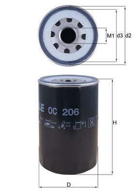 Oil Filter KNECHT OC 206