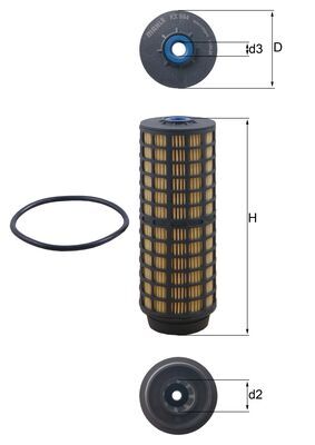 Fuel filter KNECHT KX 564D