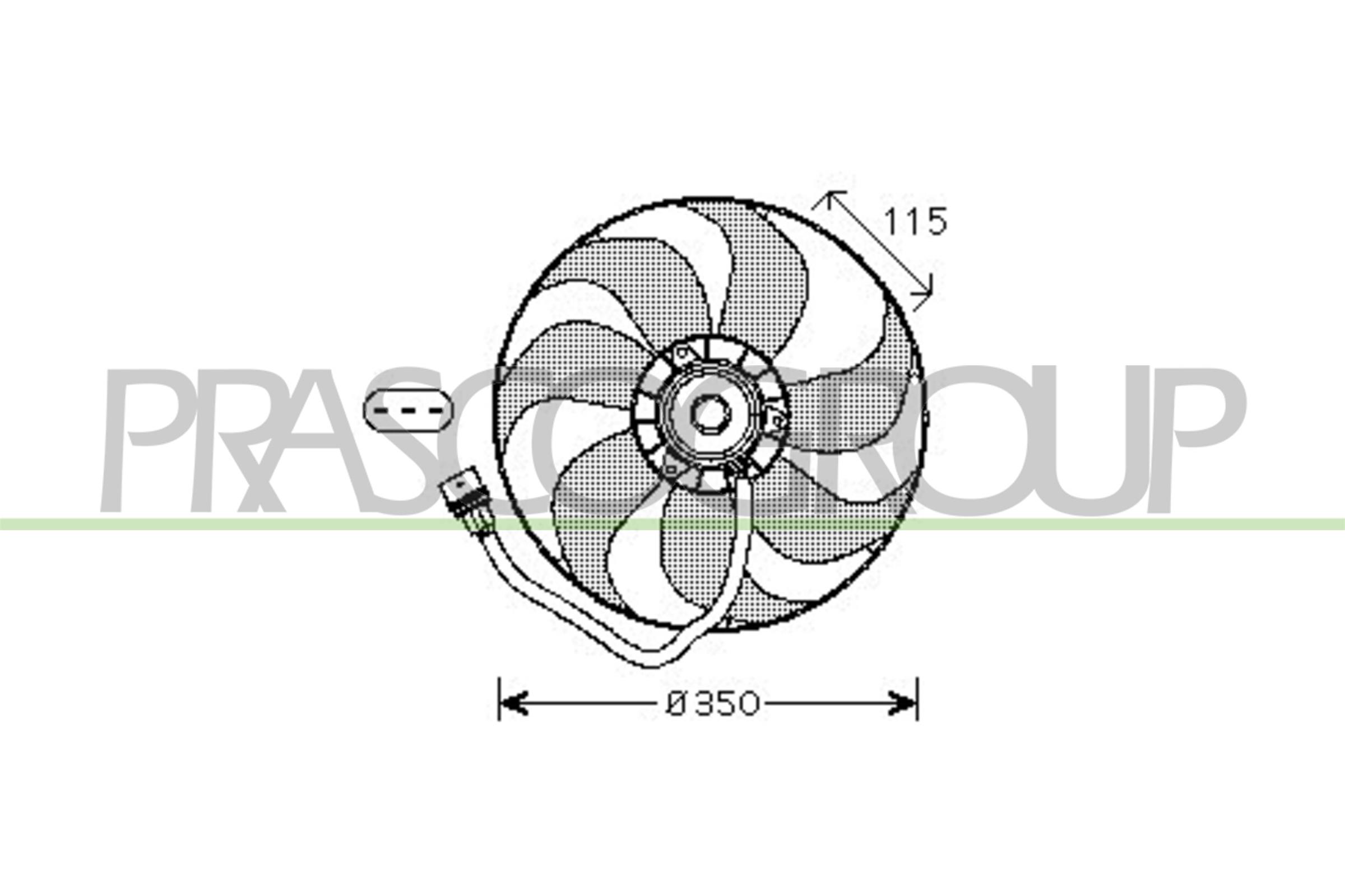 Fan, engine cooling PRASCO AD200F008