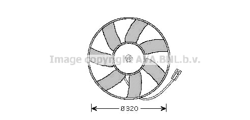 Fan, engine cooling PRASCO OL7522