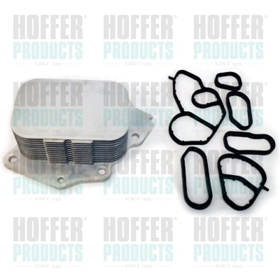 Oil Cooler, engine oil HOFFER 8095050
