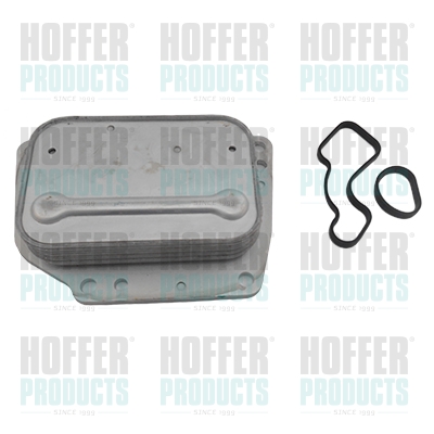 Oil Cooler, engine oil HOFFER 8095212