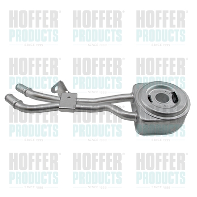 Oil Cooler, engine oil HOFFER 8095242