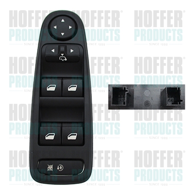 Switch, window regulator HOFFER 2106447