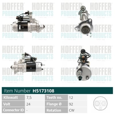 Starter HOFFER H5173108