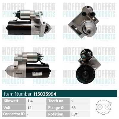 Starter HOFFER H5035994