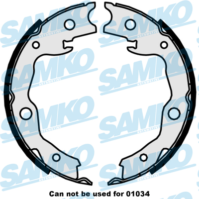 Brake Shoe Set, parking brake SAMKO 89870