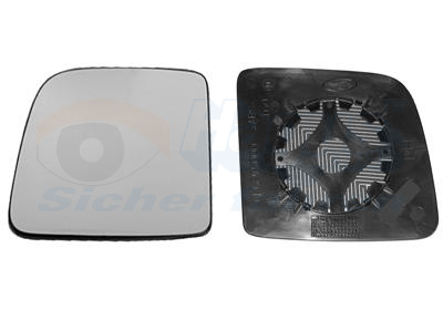 Mirror Glass, exterior mirror VAN WEZEL 1884832