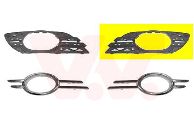 Ventilation Grille, bumper VAN WEZEL 3043593