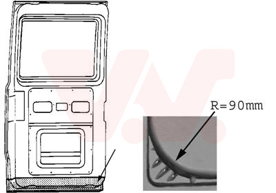 Hatch Door VAN WEZEL 3071249