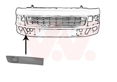 Ventilation Grille, bumper VAN WEZEL 5790592