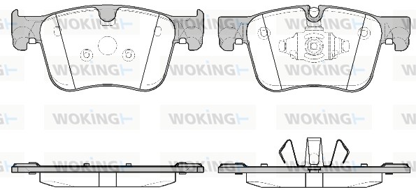 Brake Pad Set, disc brake WOKING P14603.10