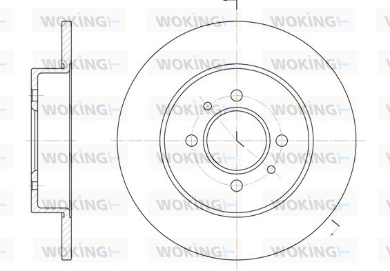 Brake Disc WOKING D6239.00